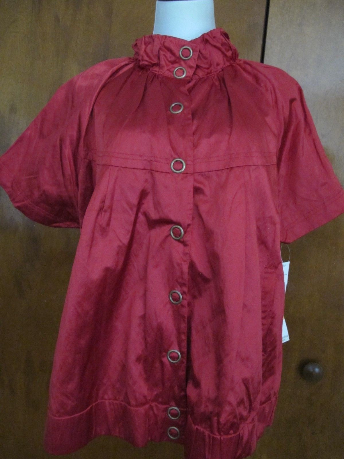 Sharagano Paris women's red lightweight lined jacket size Xlarge NWT