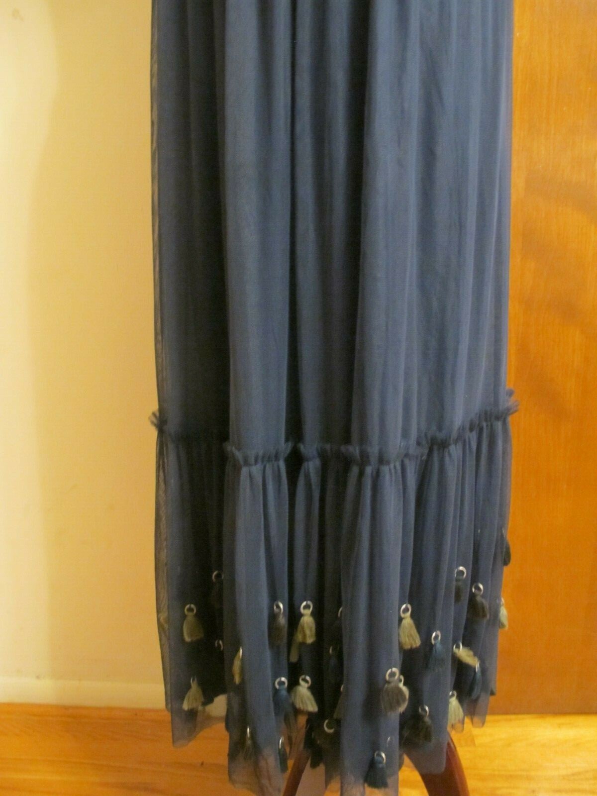 Anthropologie Maeve Women's Dark Turquoise Tulle Evening Skirt  
