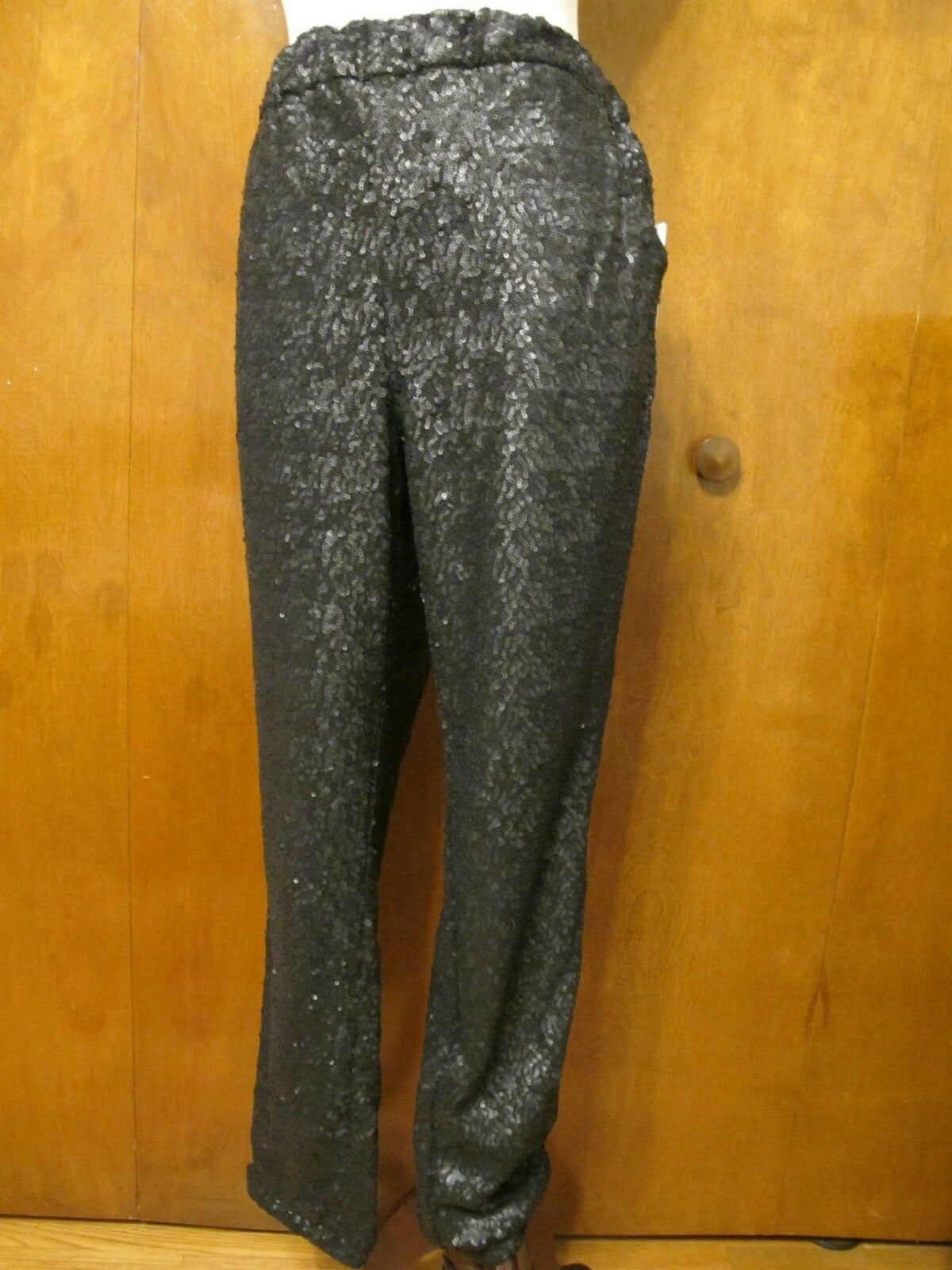 Free People Women's Black Evening Sequin Evening  Have Lined Pants Large