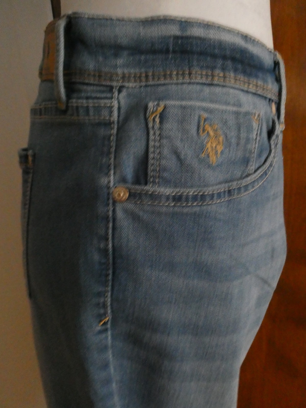 U.S. POLO ASSN. Women Blue Jeans Size 14 Regular (Tagged 16) Skinny Mid Rise NWT
