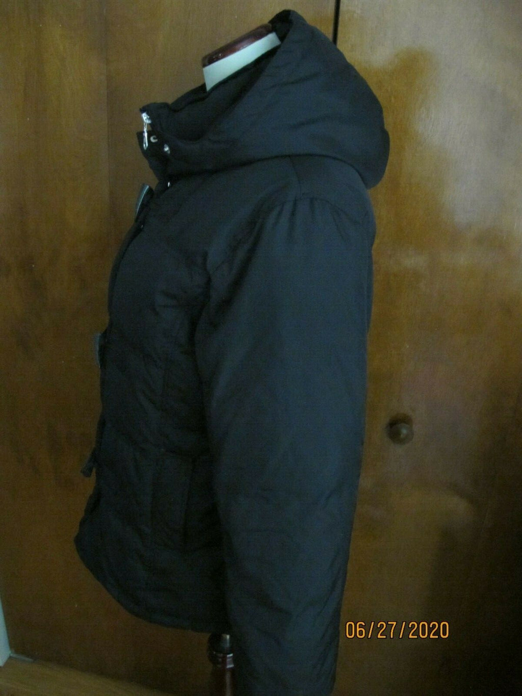 Larry Levin  Sport Women's Black Down Puffer Winter Coat Jacket Medium