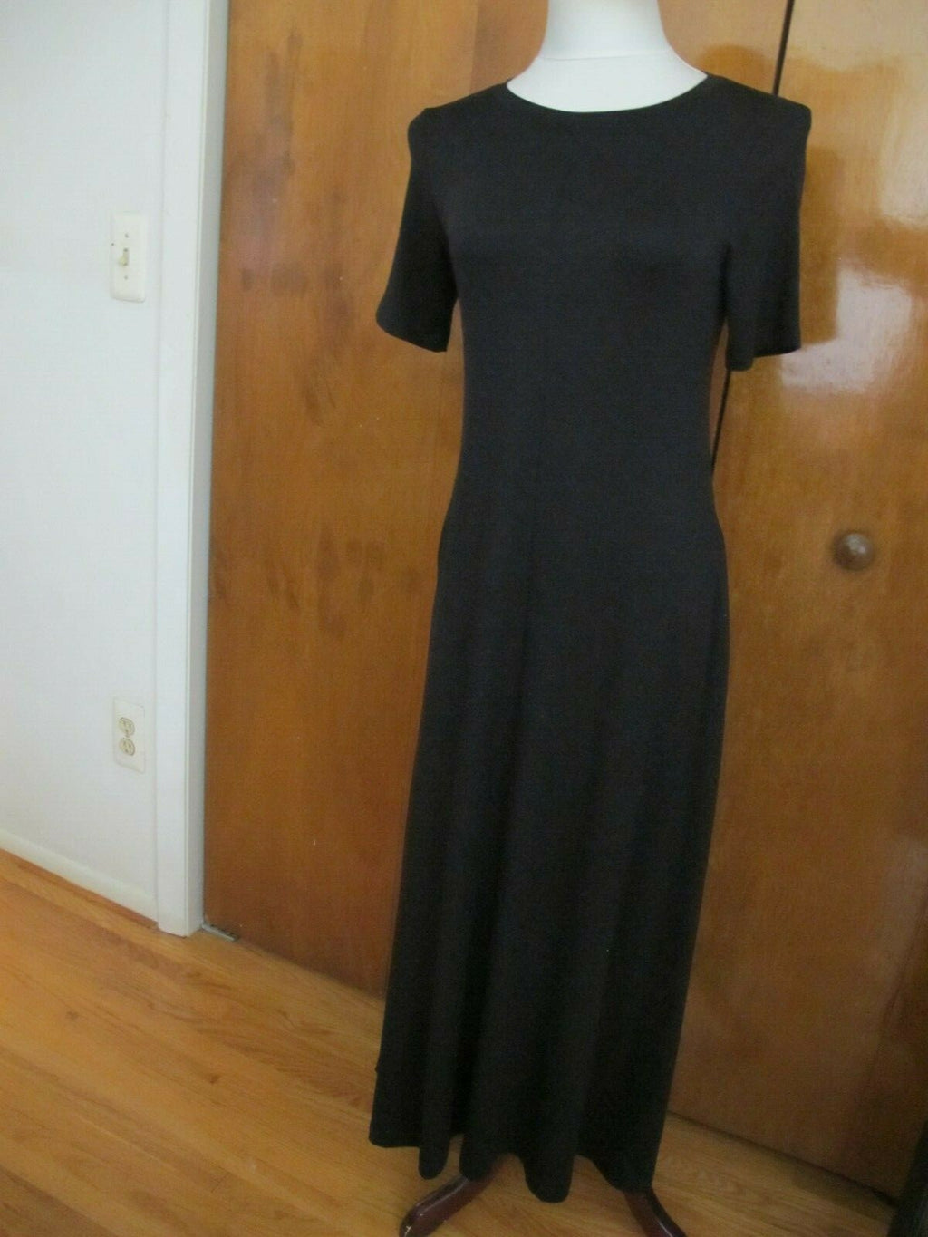 Eileen Fisher women's black A-line dress size PP/PTP