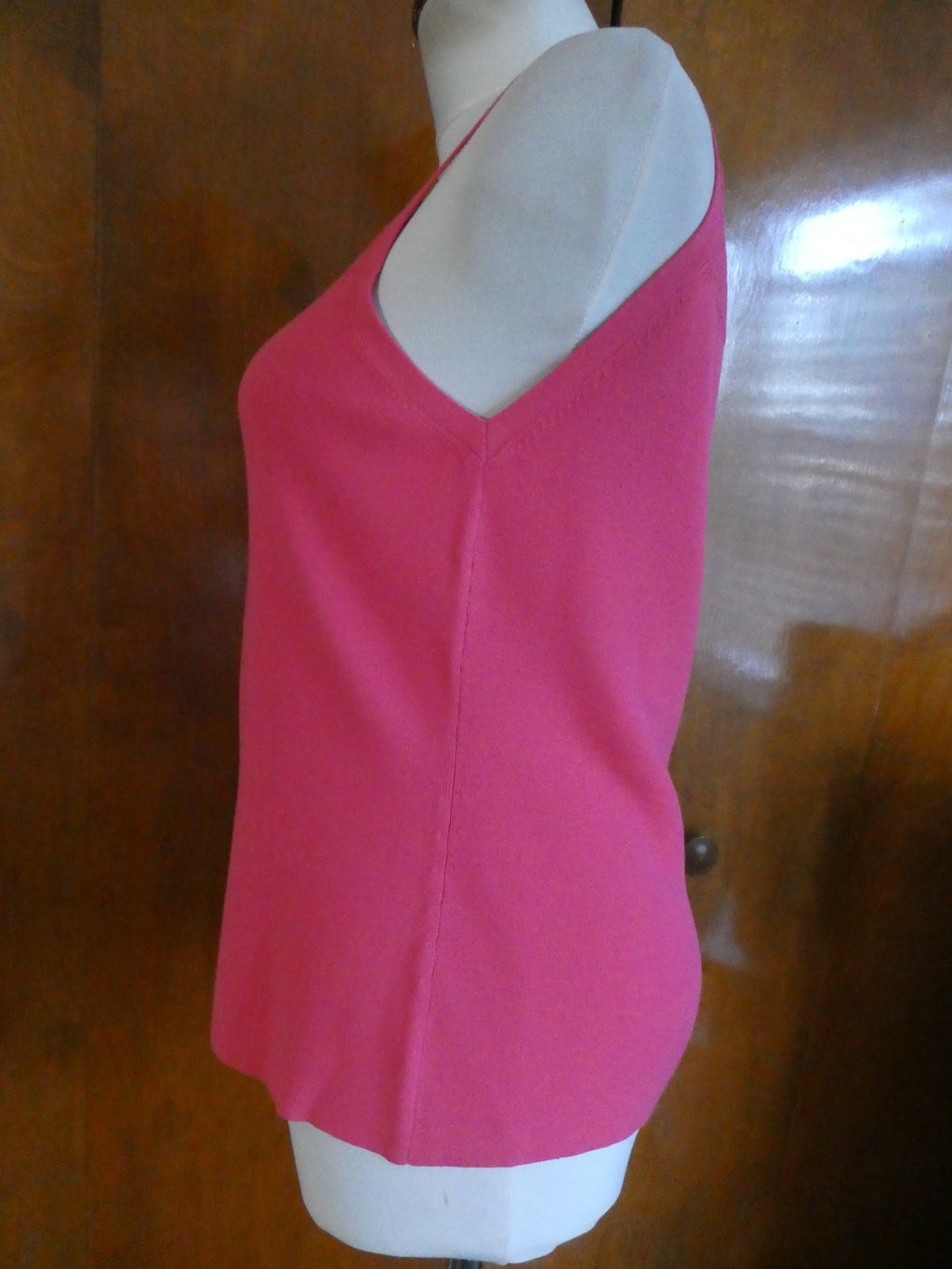 Ann Taylor LOFT women's pink detailed tank top large