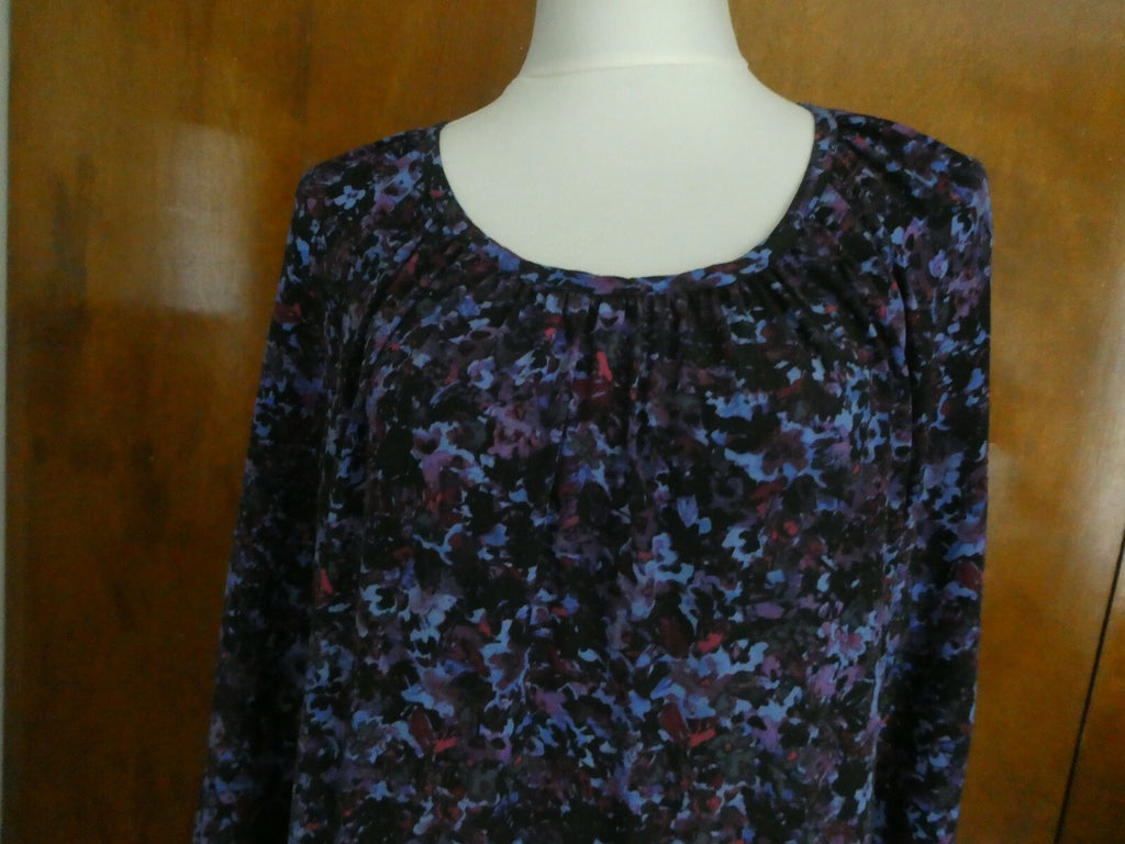Rebecca Taylor multi-color lined detailed pleated 100% silk dress size 10