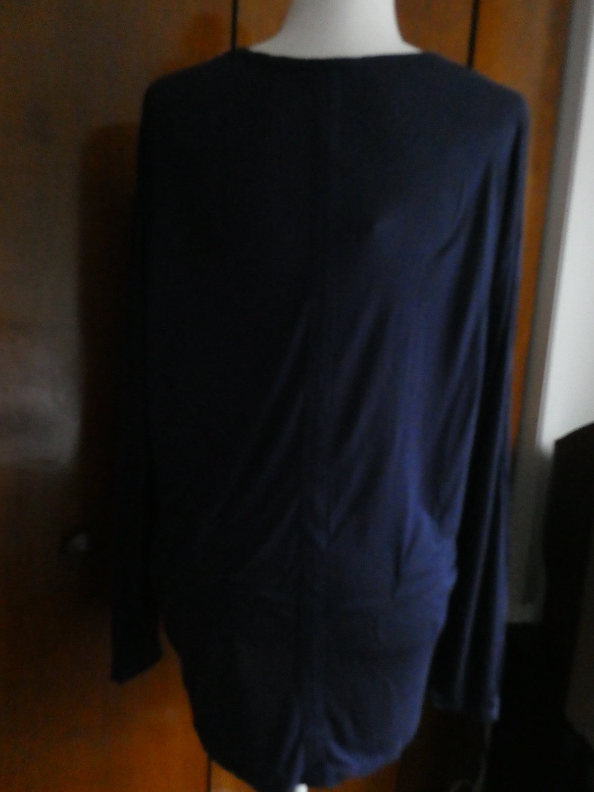 Gap women's navy long sleeves 100% rayon top size Large