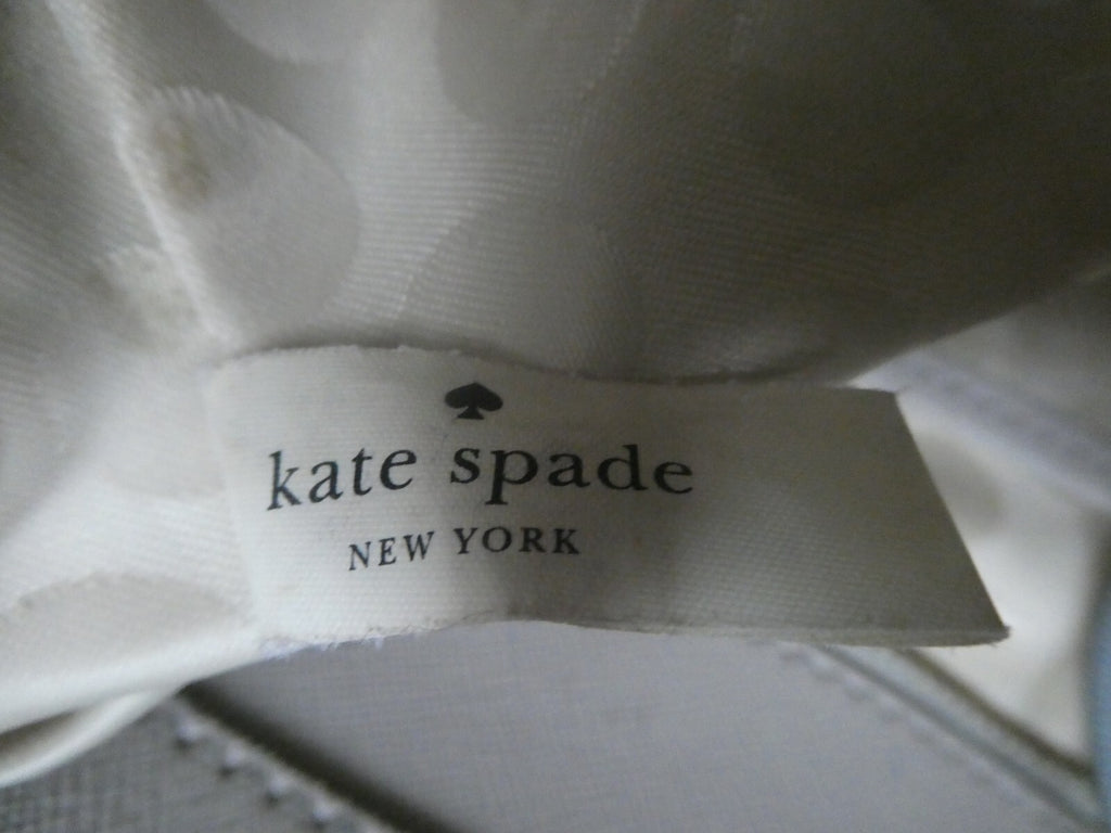 Kate Spade Women’s Cow Leather Shoulder Bag Purse Handbag Gray Large