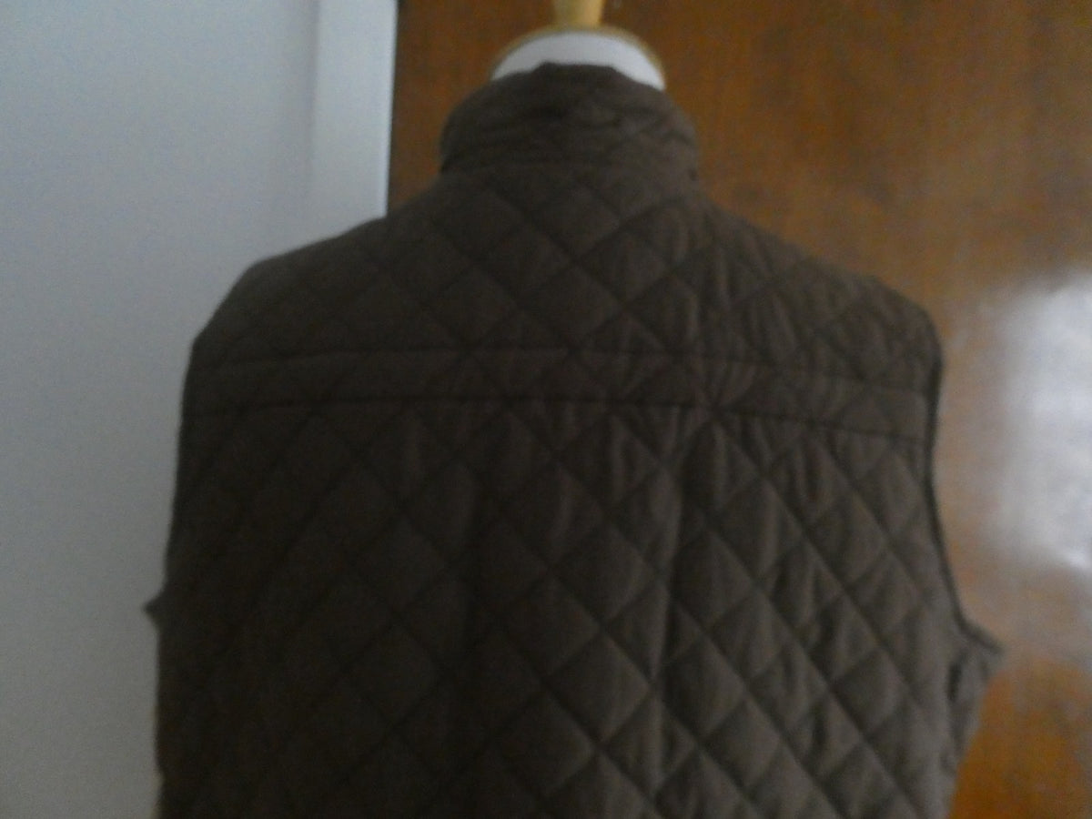 CARIBBEAN JOE Women Hazelnut Brown Vest 70% Cotton Size 1XL $54