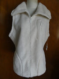 Style & CO. Sport Women's Winter White Full Zip Soft Vest w/Pockets Size XL