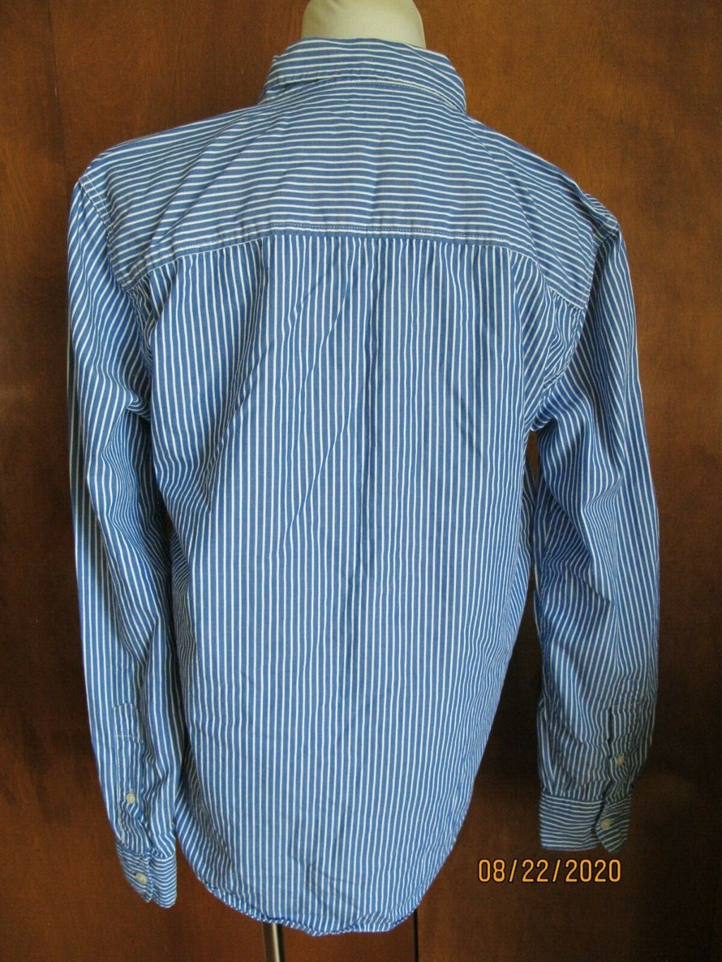 Fox Men's Striped Long Sleeve Button-up Shirt Size Medium