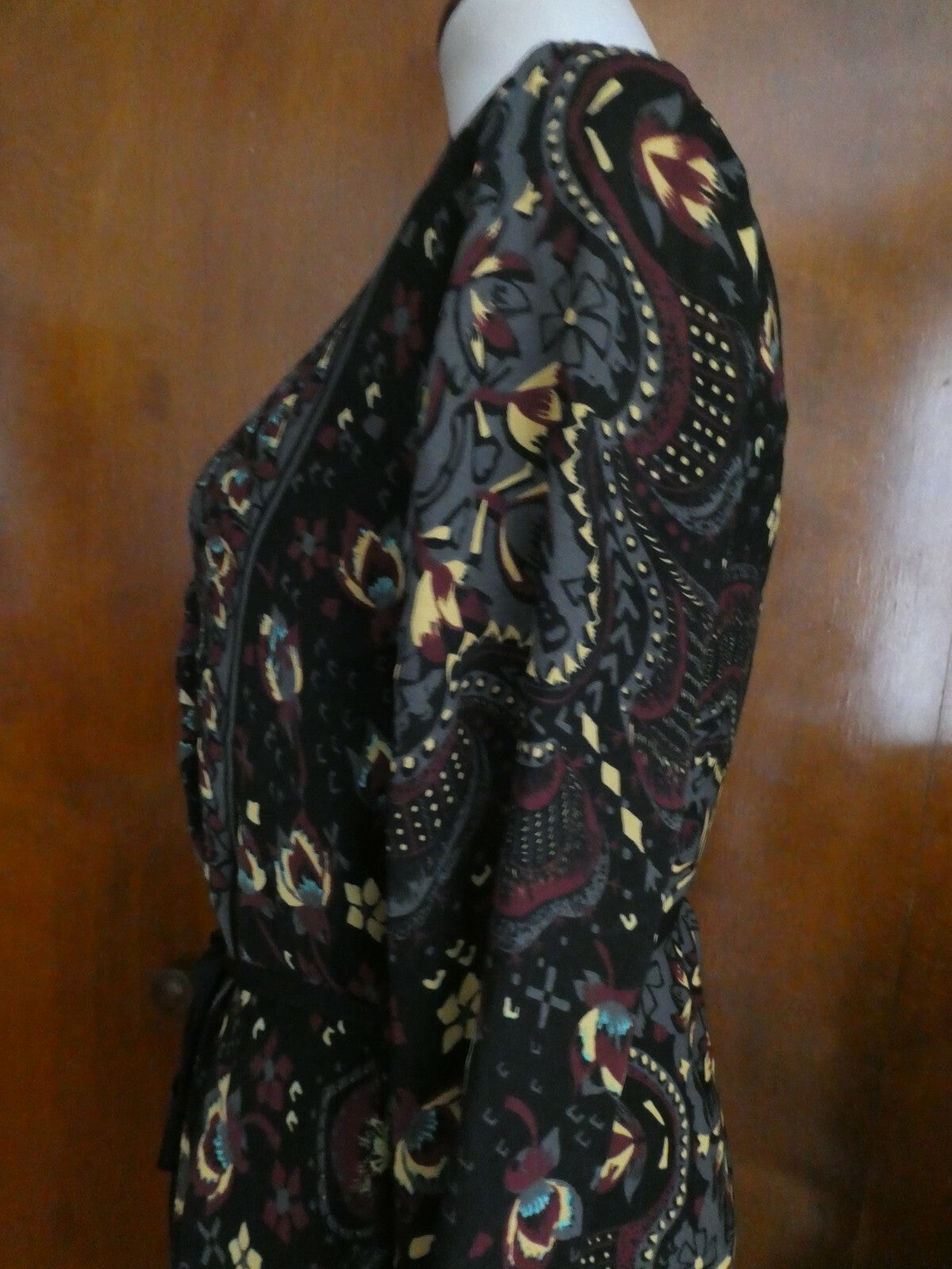 Rachel Roy women’s multicolor material belted scarf dress Size Small