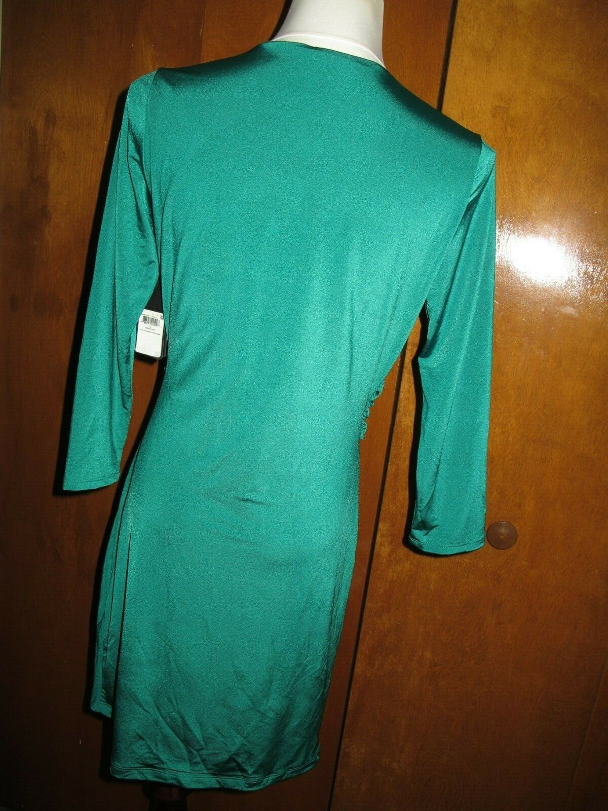 Guess women's emerald evening lined dress size Large fits Medium