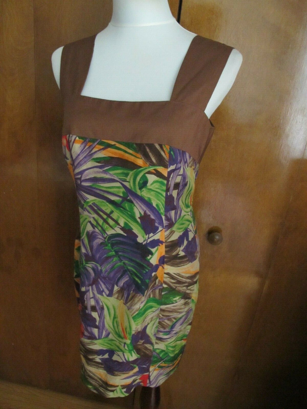 Women's multicolor rayon dress size 10 from Italy