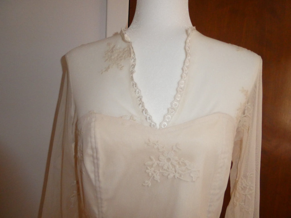 Women's tea stain embroidered lined evening top PL from Macys