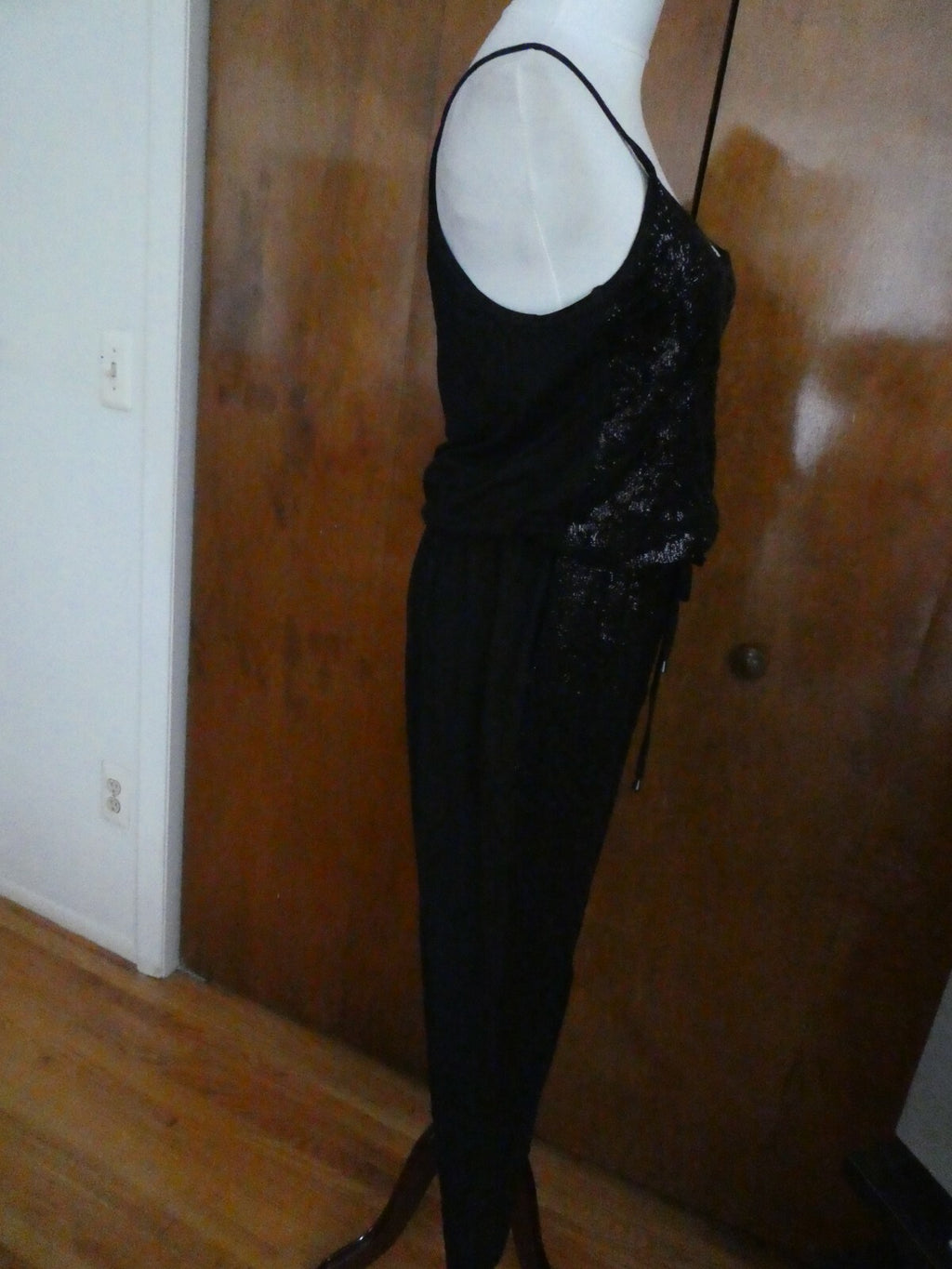 Rachel Roy women's guest list black evening lined jumpsuit size medium New