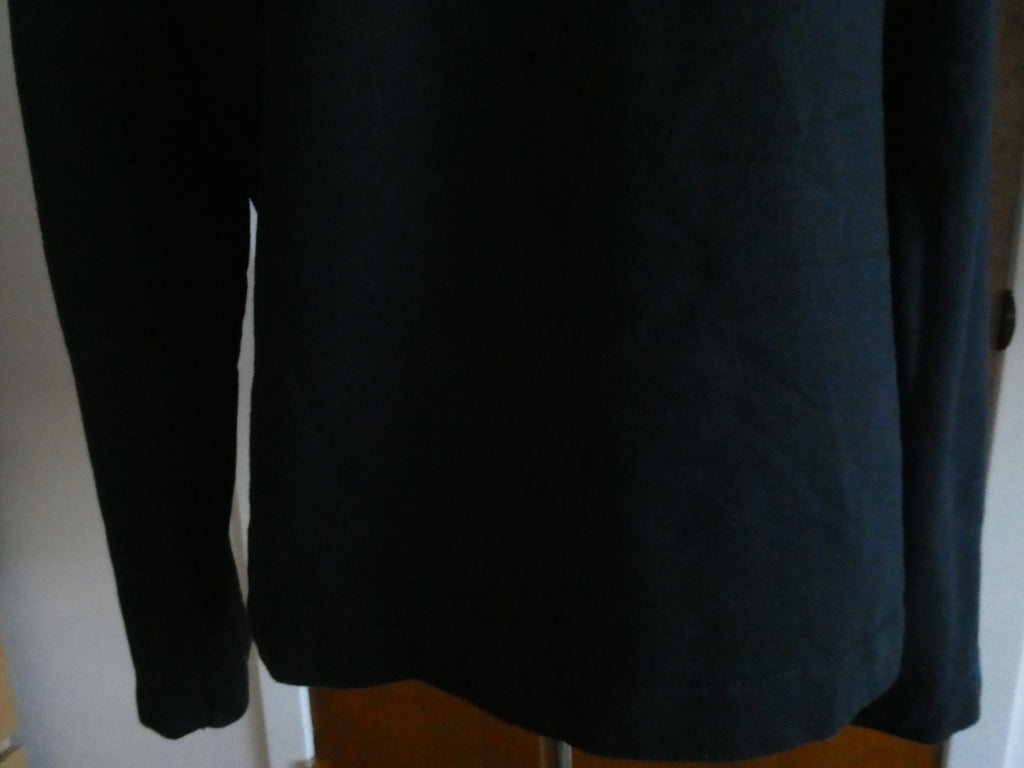 Lauren Jeans Co Black Cotton Wrap Jacket Shawl Collar Belted Women's XLarge