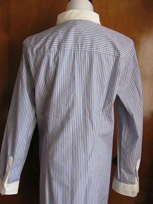 Gap women's blue white striped cotton pocketed shirt dress New