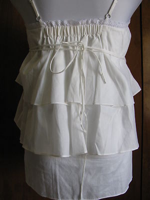 New 7 For All Mankind women's detailed cotton top size Small 