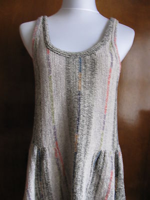 Free People women's cotton gray gris sleeveless NWT dress Medium 