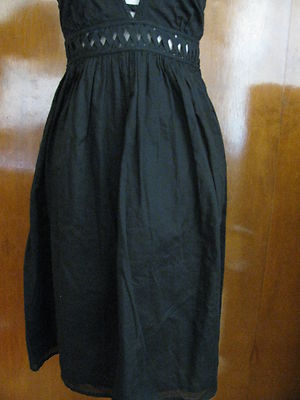 French Connection Women's Black Cotton Dress 12 