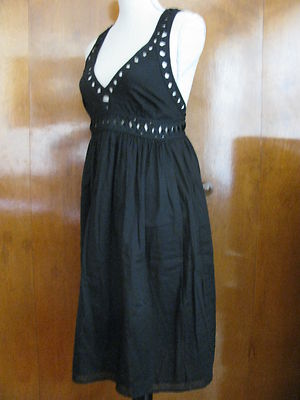 French Connection Women's Black Cotton Dress 12 