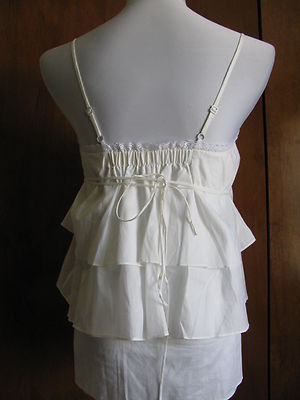 New 7 For All Mankind women's detailed cotton top size Small 