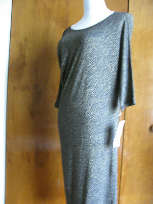 French Connection women's stylish, drop shoulder black/gold dress New