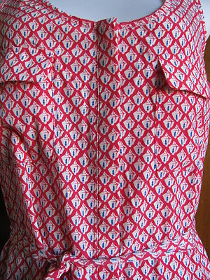 Gap Women's Multicolor Stylish Belted Pocketed Dress 