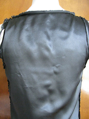 Magaschoni women’s evening ultra soft black silk dress size 4 6 NWT
