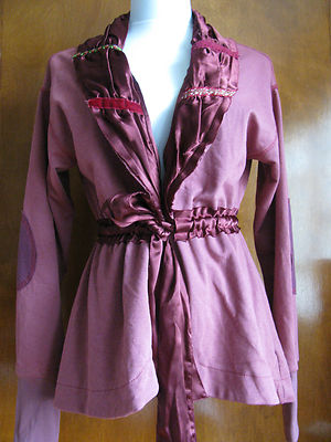 Scrapbook women's raspberry detailed cardigan size Medium NWT