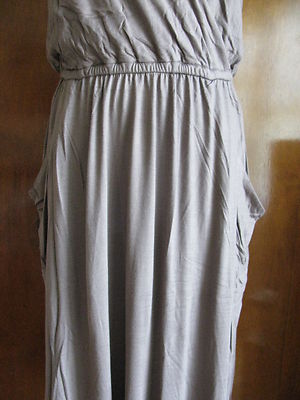 Theory  Athner Nest Women's Summer Pocketed Maxi Dress Large 