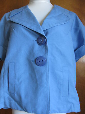 Elliott Lauren Women's Blue Linen Blazer Jacket