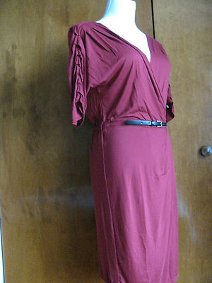 Max Studio women's raspberry viscose dress size medium new