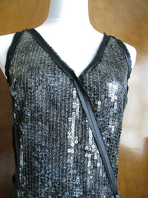 Magaschoni women’s evening ultra soft black silk dress size 4 6 NWT