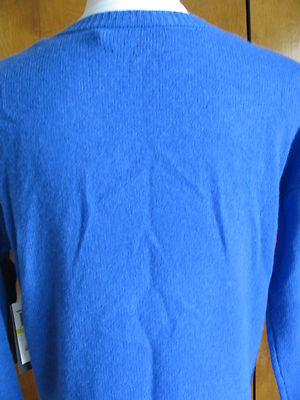 Line Women's Balnt Blue Cashmere Sweater Size Medium NWT
