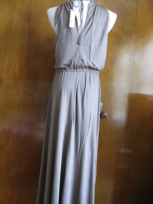 Theory  Athner Nest Women's Summer Pocketed Maxi Dress Large 