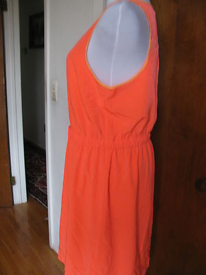 Gap women’s orange lined summer dress size Medium NWT