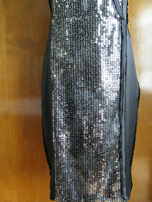 Magaschoni women’s evening ultra soft black silk dress size 4 6 NWT