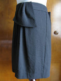 Gap women's black lined wrap fancy skirt  size large NWT