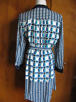  Anthropologies Maeve Stylish Multi color Belted Dress New