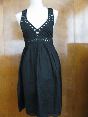 French Connection Women's Black Cotton Dress 12 