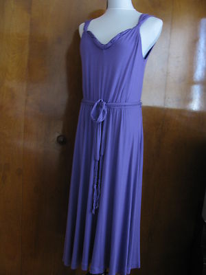 Elie Tahari  Janice women's purple rayon dress Large 