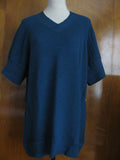 Lacoste women's beige and teal wool cashmere cardigan New