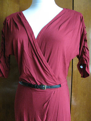 Max Studio women's raspberry viscose dress size medium new