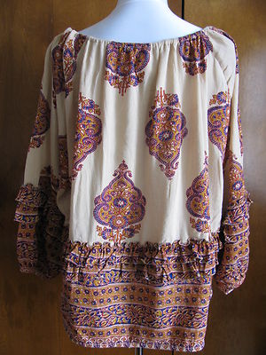 Denim & Supply women’s cotton viscose colored top Large 