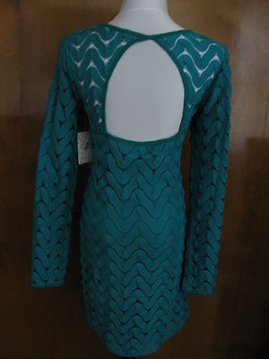 Free People women's lined emerald dress large 