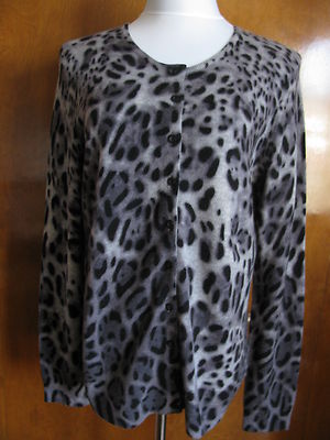 By Bloomingdale’s women's gray black 2ply cashmere cardigans 