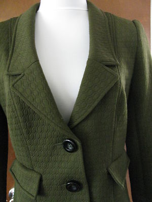New w/tags Kay Unger Women's Green Lined Blazer Size 10