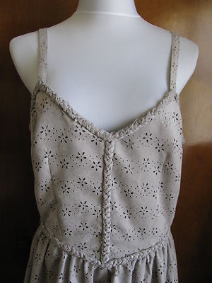 Anthropologie Vessel by timo women’s lined gray summer dress size 2 