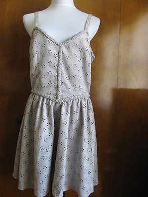 Anthropologie Vessel by timo women’s lined gray summer dress size 2 