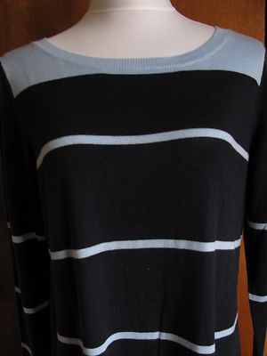 Gap Women's Striped Blue Navy Blue Dress Size XLarge NWT